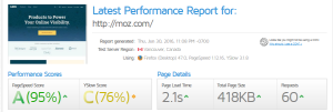 moz performance website analysis tools