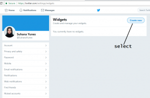 twitter widget to blogger blog-widget page