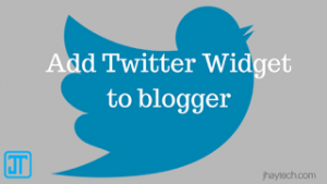 twitter widget to blogger blog