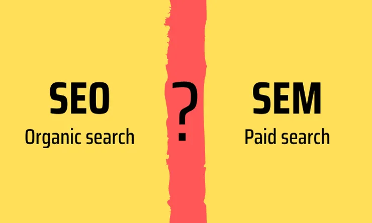 differences between organic SEO and paid search