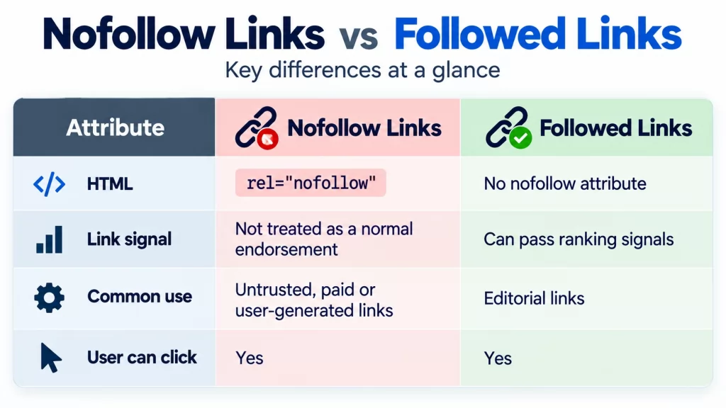 nofollow vs followed-links